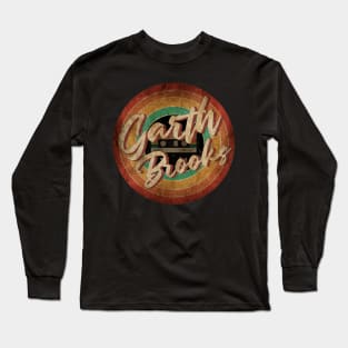 Garth Brooks Vintage Circle Art Long Sleeve T-Shirt